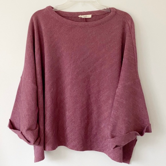 Kye Mi Tops - Kye Mi Oversized Sweater Pink Size Small